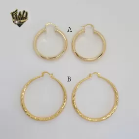 (1-2732-1) Gold Laminate Hoops - BGO