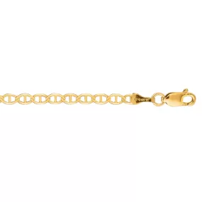 10K Gold 3.2mm Mariner Chain