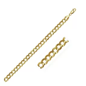 10k Yellow Gold Curb Chain (8.20 mm)