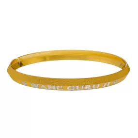 22K Yellow & White Gold Kada Bangle (26.4gm)