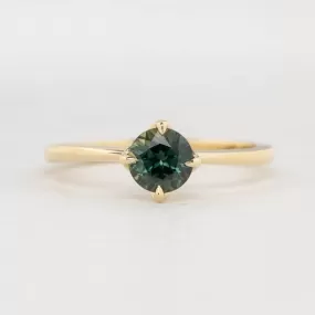 Alice Ring - 0.93ct Peacock Green Queensland Sapphire Ring (One of a kind)