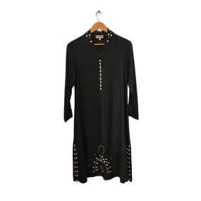 Amber Gohar Black Beaded Kurta | Pre Loved |