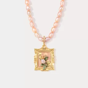 Antique Tulip Necklace