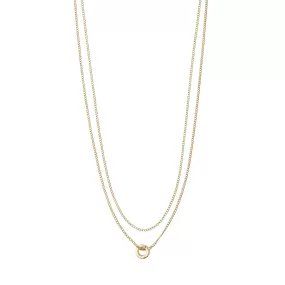 Blossom Gold Plated Crystal Necklace