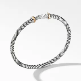 David Yurman Cable Buckle Bracelet with Gold 4MM