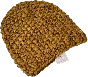 Free People Olive/ Brown Boucle Knit Slouchy Fireside Beanie One Size