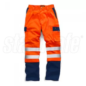 HI VIS 2 TONE POLYCOTTON TROUSER EN ISO 20471 GO/RT 3279/RIS-3279-TOM