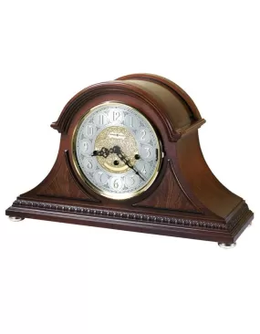 Howard Miller Barrett Tambour Chiming Key Wind Mantel Clock - Windsor Cherry