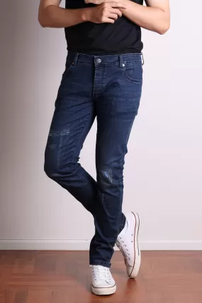 JACK RUSSEL MEN SKINNY-FIT รุ่น J-BLU  สี Midnight Blue Rust Fade