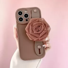 JBCPC1021 Cute Phone Case for Galaxy S23 Ultra, A54, A14, A24, A34, 53, 52, M54, M14, M34, S22, S21 FE, or S20 Plus - 3D Rose Hand Band