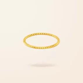 Limited Edition 10K Gold Rope Ring