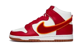 Nike Dunk High Chenille Swoosh White Gym Red